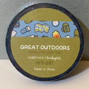 Hubman & Chubgirl Great Outdoors Camping Washi Tape